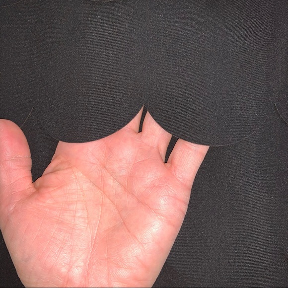 Black scalloped layered pencil skirt workwear office business wear Zac & Rachel - Picture 3 of 9